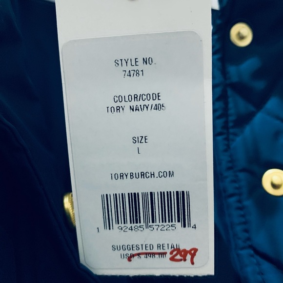 NWOT Navy Tory Burch Jacket for winter - Picture 3 of 7